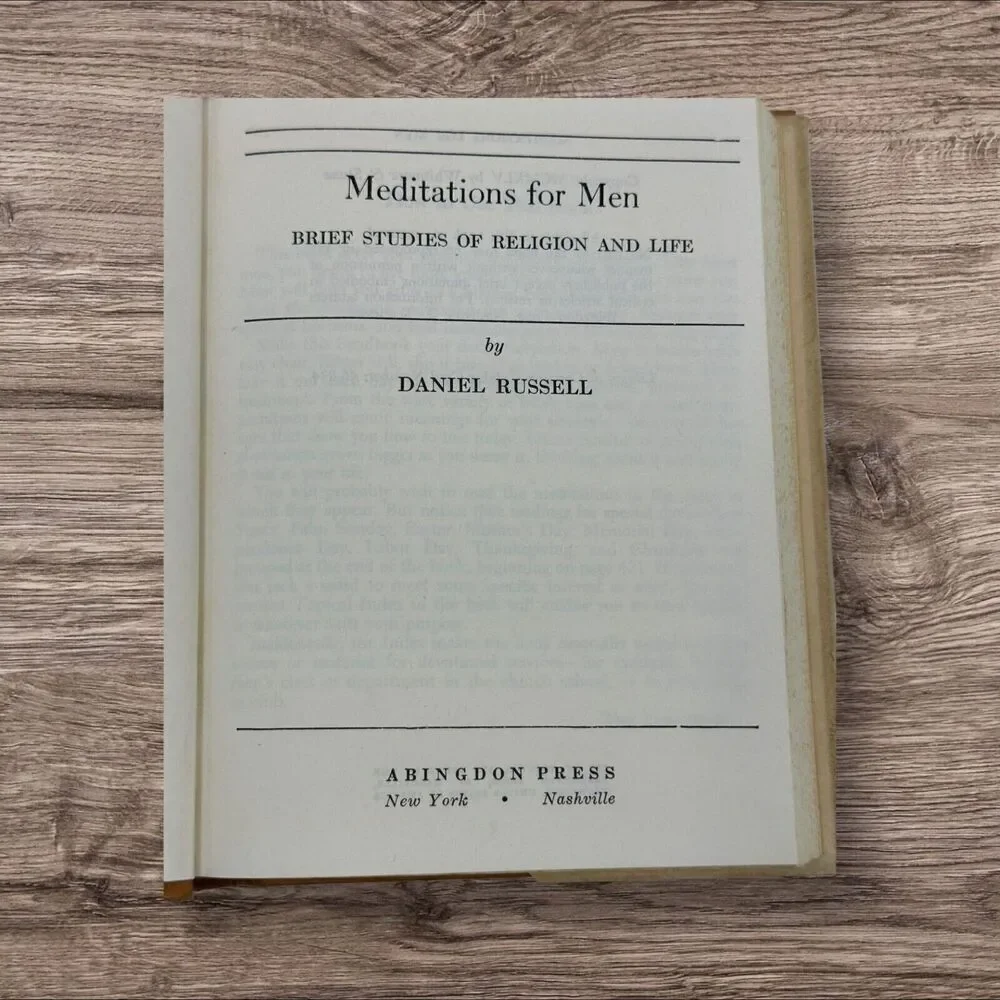 MEDITATIONS FOR MEN DANIEL RUSSELL BOOK PRESBYTERIAN CHURCH USA‎ Daily Devotions